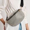Gizelle - Small Checker Belt Bag: Black White - Olita Gifts & Goods