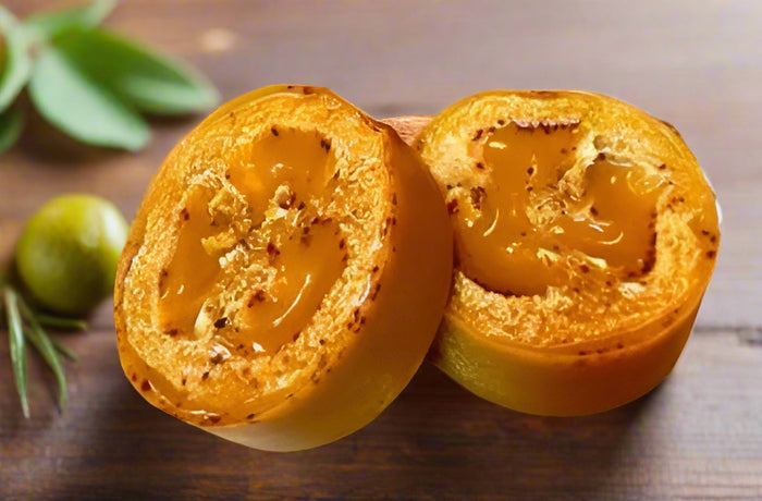 Goats Milk Turmeric ,Lemon & Orange Natural Exfoliating Loofah Bar