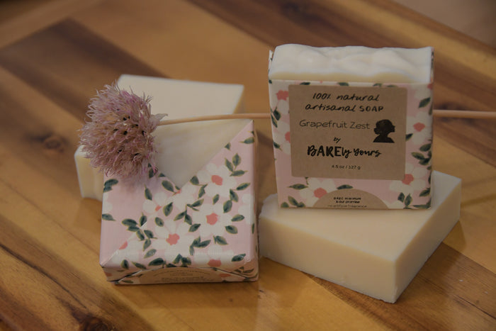 Grapefruit Zest natural soap bar