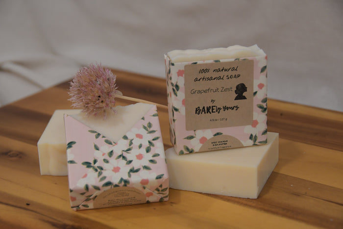 Grapefruit Zest natural soap bar