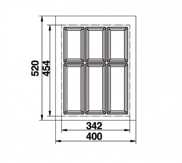Hafele Classico 500 Cutlery Tray Suits 450mm Drawer