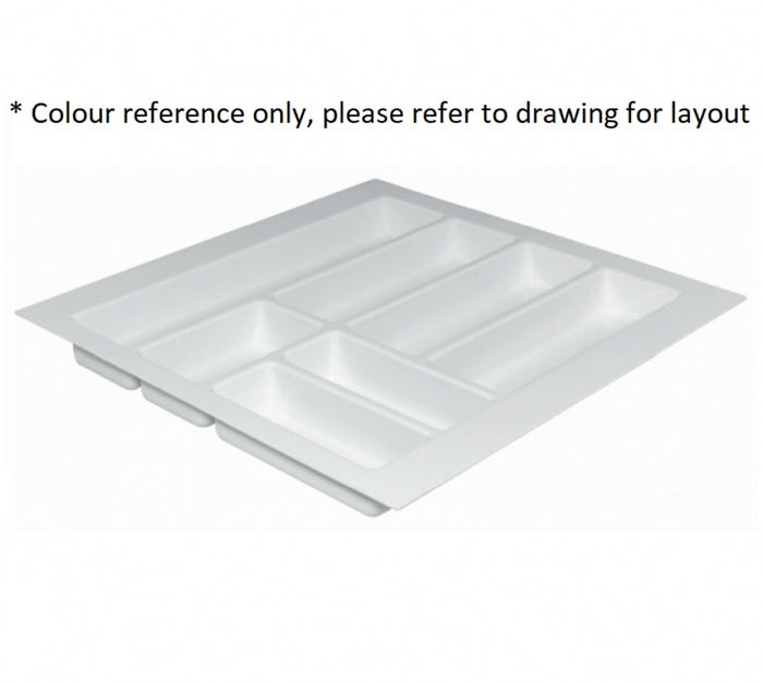 Hafele Classico 500 Cutlery Tray Suits 500mm Drawer