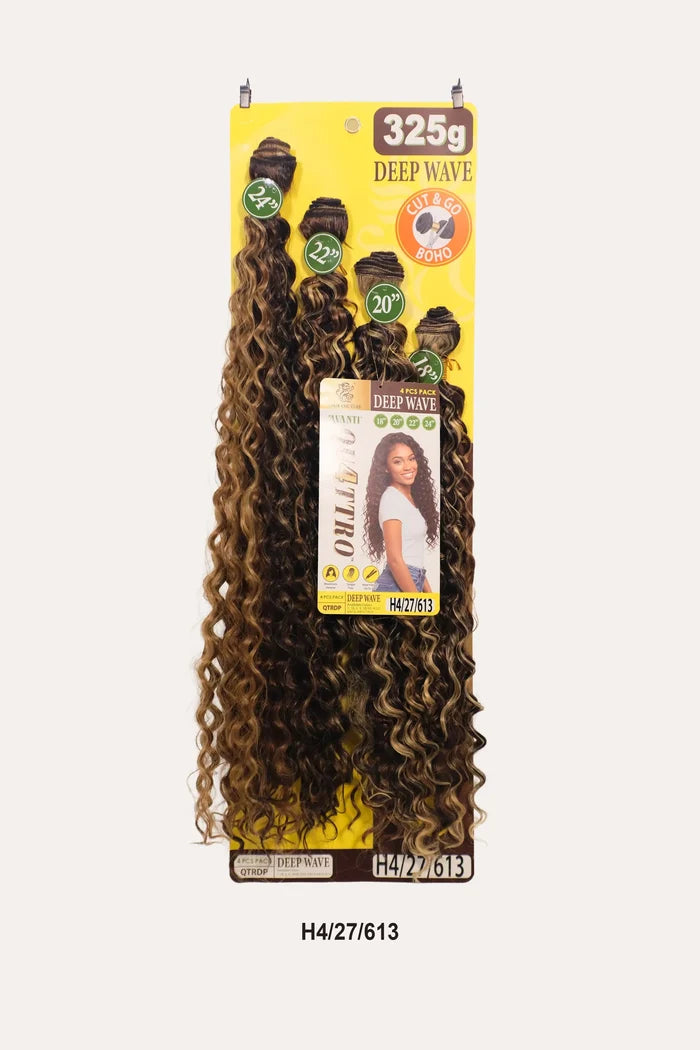 HAIR COUTURE QUATTRO HAIR WEAVE BUNDLE 4PC - DEEP WAVE (18"20"22"24")