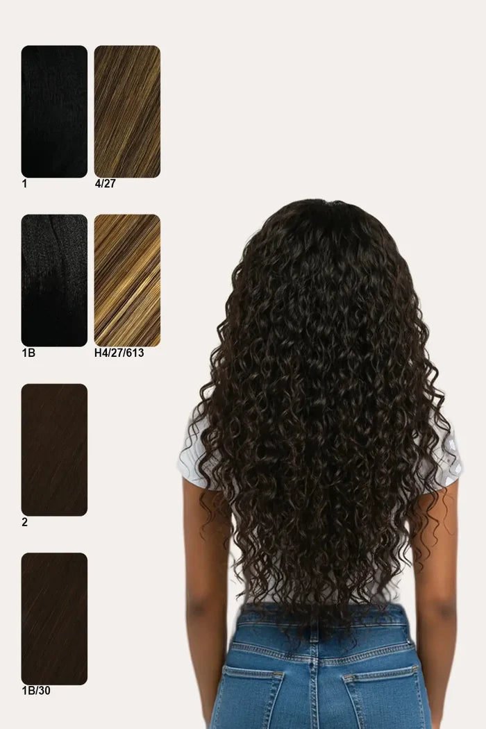 HAIR COUTURE QUATTRO HAIR WEAVE BUNDLE 4PC - DEEP WAVE (18"20"22"24") HAIR COUTURE