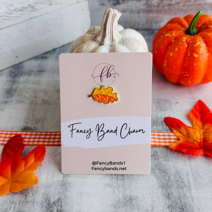 Harvest Leaf Band Charm 1pc.