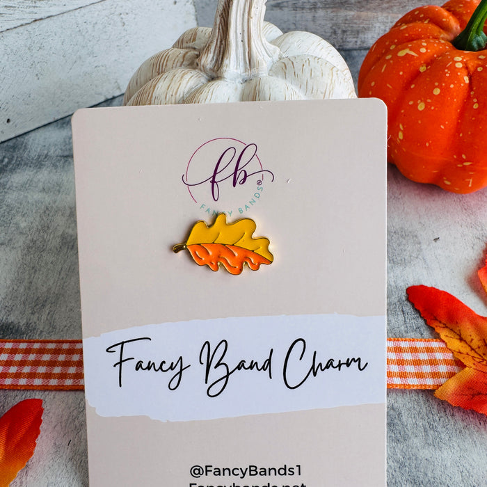Harvest Leaf Band Charm 1pc.