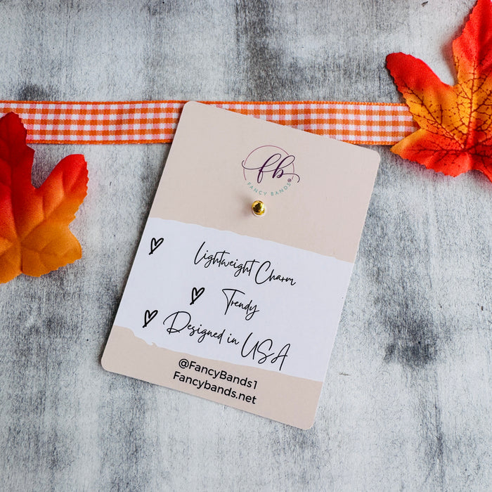 Harvest Leaf Band Charm 1pc.