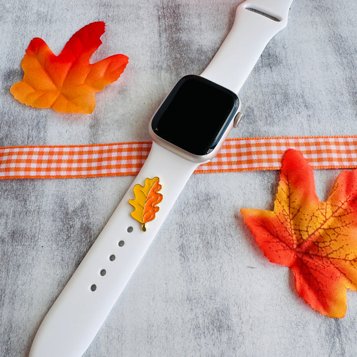 Harvest Leaf Band Charm 1pc.
