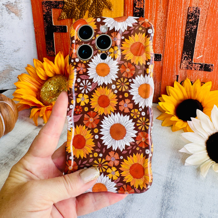 Harvest Sunflowers Wavy Luxe MagSafe Case for iPhone â Harvest Sunflowers Bring golden-hour glow to your phone with the Harvest Sunflowers Wavy Luxe MagSafe Case.
