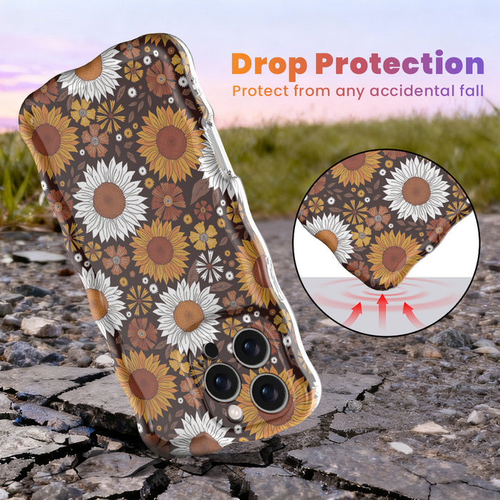 Harvest Sunflowers Wavy Luxe MagSafe Case for iPhone â Harvest Sunflowers Bring golden-hour glow to your phone with the Harvest Sunflowers Wavy Luxe MagSafe Case.