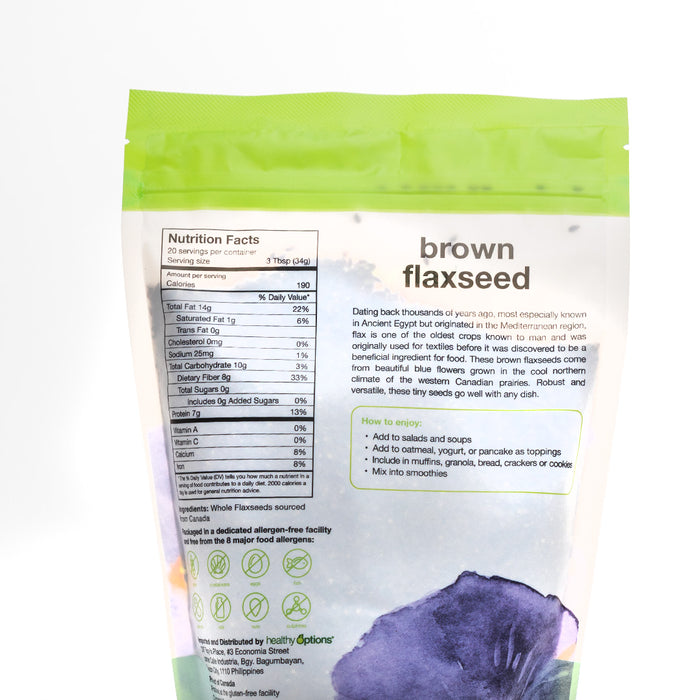 Healthy Options Brown Flaxseed 680g