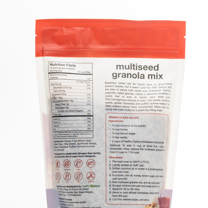 Healthy Options Gluten-Free Super Seed Granola Mix 425g