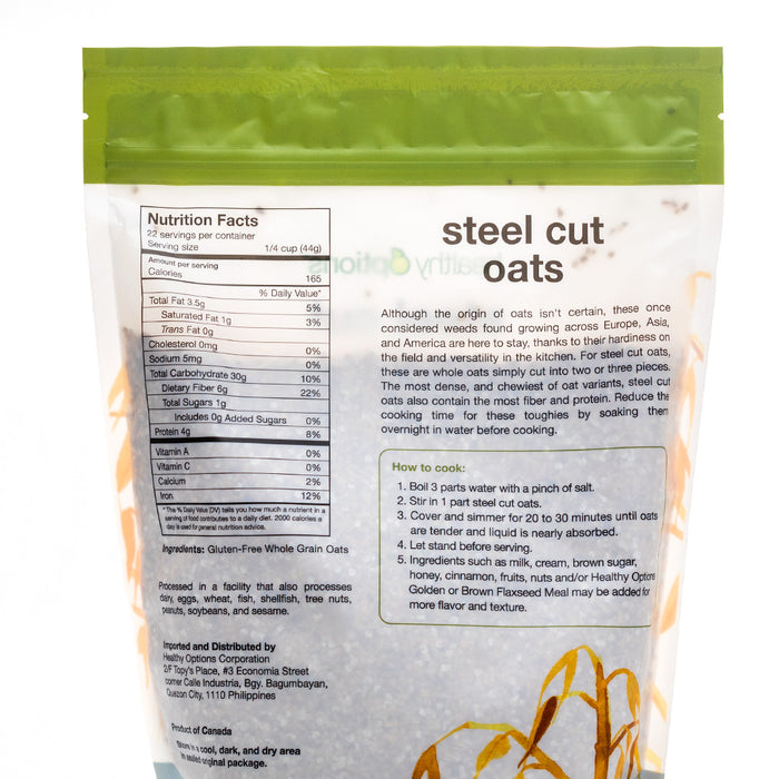 Healthy Options Steel Cut Oats 964g
