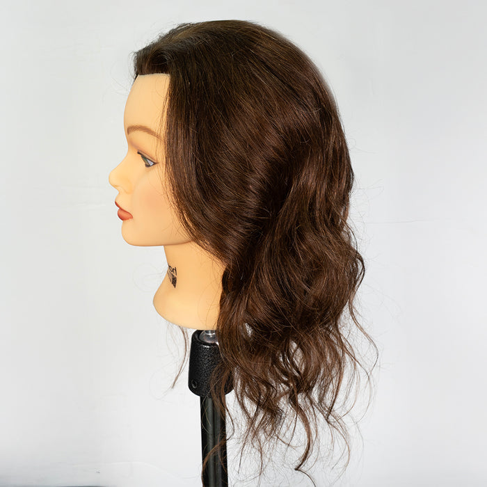 Helen [100% Human Hair Mannequin] for Cutting, Styling and Coloring