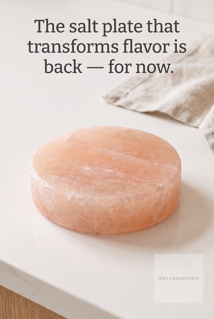 Himalayan Salt Cooking Plate Round Handcarved