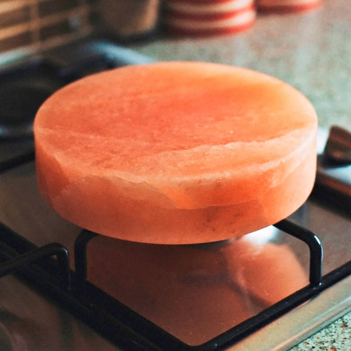 Himalayan Salt Cooking Plate Round Handcarved