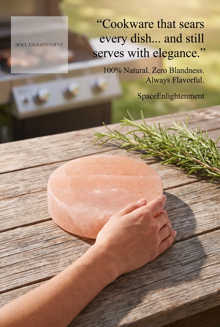 Himalayan Salt Cooking Plate Round Handcarved