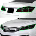 Full Headlight Taillight Precut Smoked PPF Tint Kit Film Overlay Fits Honda Accord 2016 - 2017 - Bogar Tech Designs