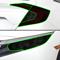 Full Headlight Taillight Precut Smoked PPF Tint Kit Film Overlay Fits Honda Civic 2016 - 2021 - Bogar Tech Designs
