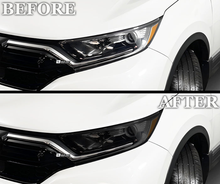 Full Headlight Taillight Precut Smoked PPF Tint Kit Film Overlay Fits Honda CR - V 2020 - 2022 - Bogar Tech Designs