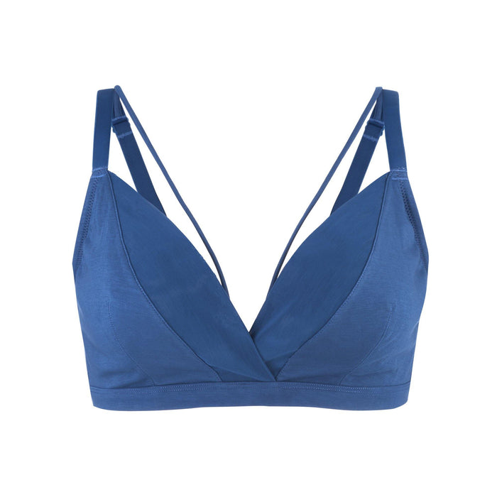 Hope Silk and Organic Cotton Bralette, front view – Juliemay Lingerie