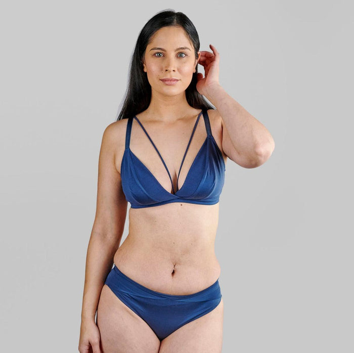 Hope Silk and Organic Cotton Bralette, view 2 – Juliemay Lingerie