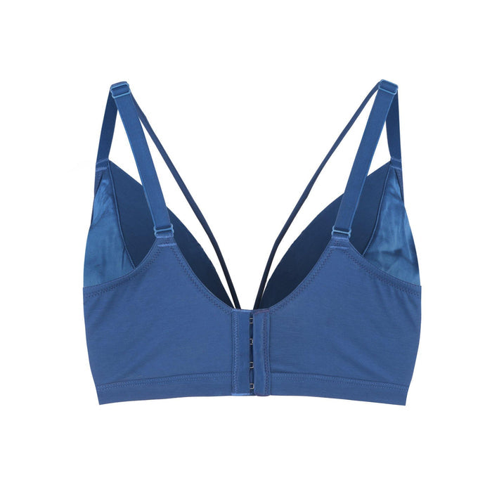 Hope Silk and Organic Cotton Bralette, back view – Juliemay Lingerie