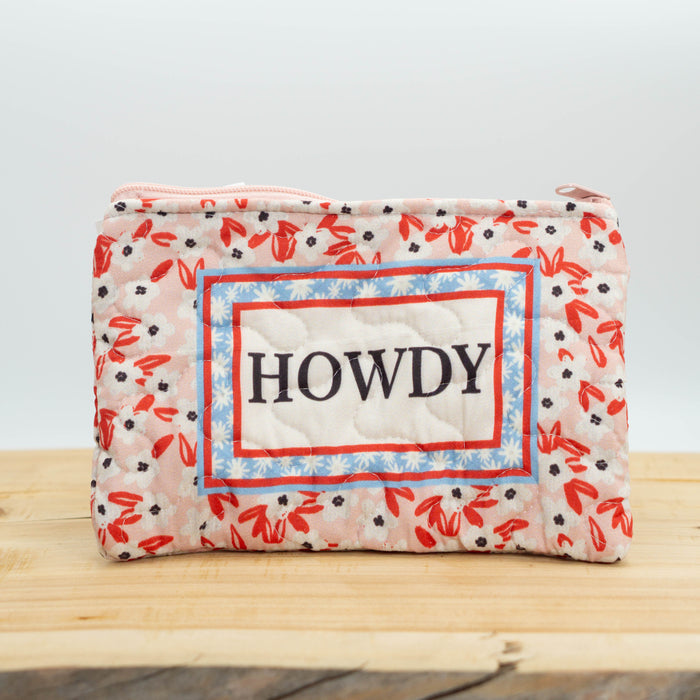 Howdy Daisy Quilted Zipper Bag #QMB282