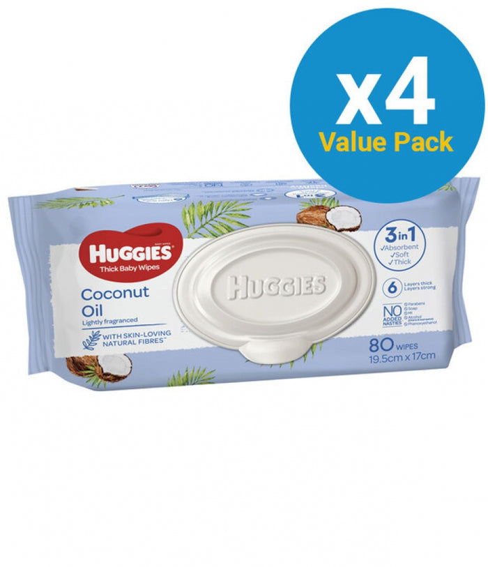 Huggies Baby Wipes Coconut Oil