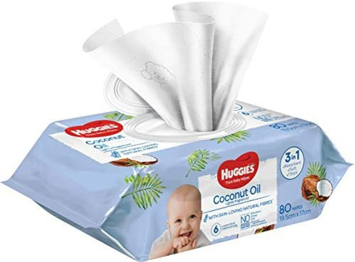 Huggies Baby Wipes Coconut Oil