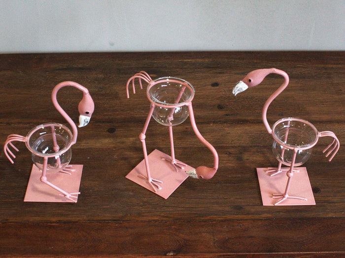 Hydroponic Home Décor Pots - Industrial Iron and Wood Frame, Round Glass Tubes for Plants and Flowers