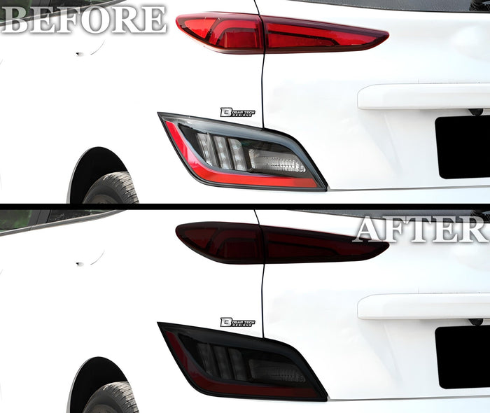 Full Headlight Taillight Precut Smoked PPF Tint Kit Film Overlay Fits Hyundai Kona Electric 2022 - 2023 - Bogar Tech Designs