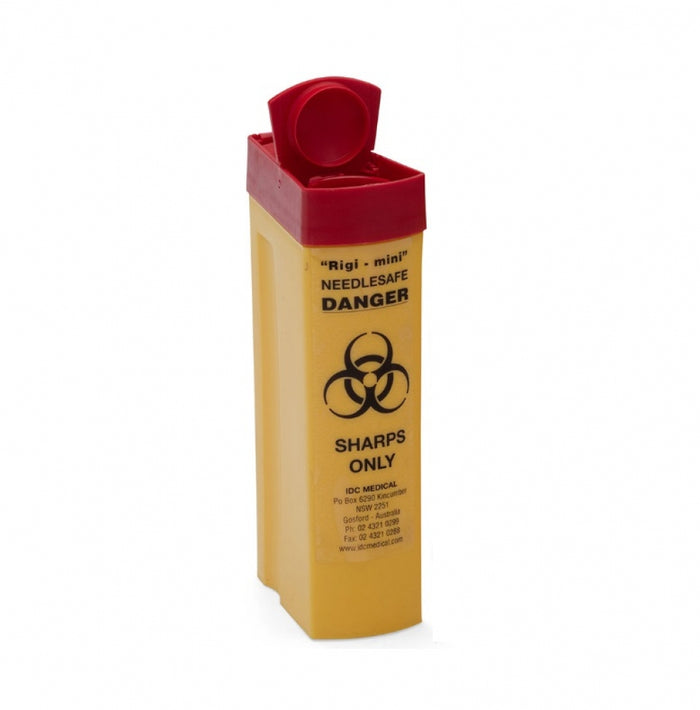 IDC Medical QSrigi Rigi Mini Sharps Waste Disposal Container 300ml
