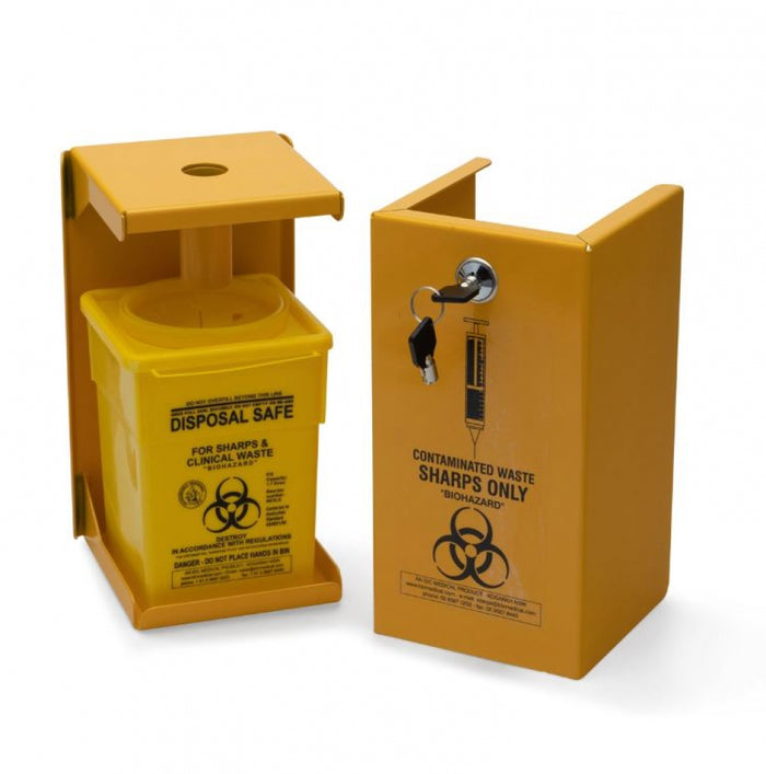 IDC Medical YA2L Steel Security Safe Sharps Disposal 2L