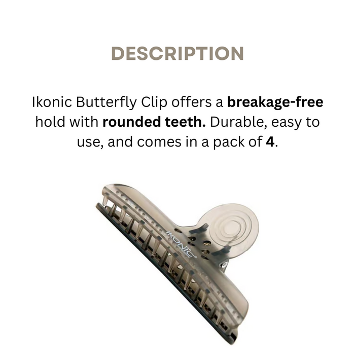 Ikonic Butterfly Clips Set of 4 (Pack of 2)