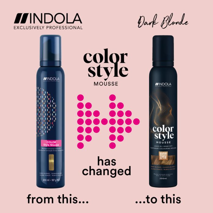 Indola Professional Color Style Mousse 200ml - Dark Blonde