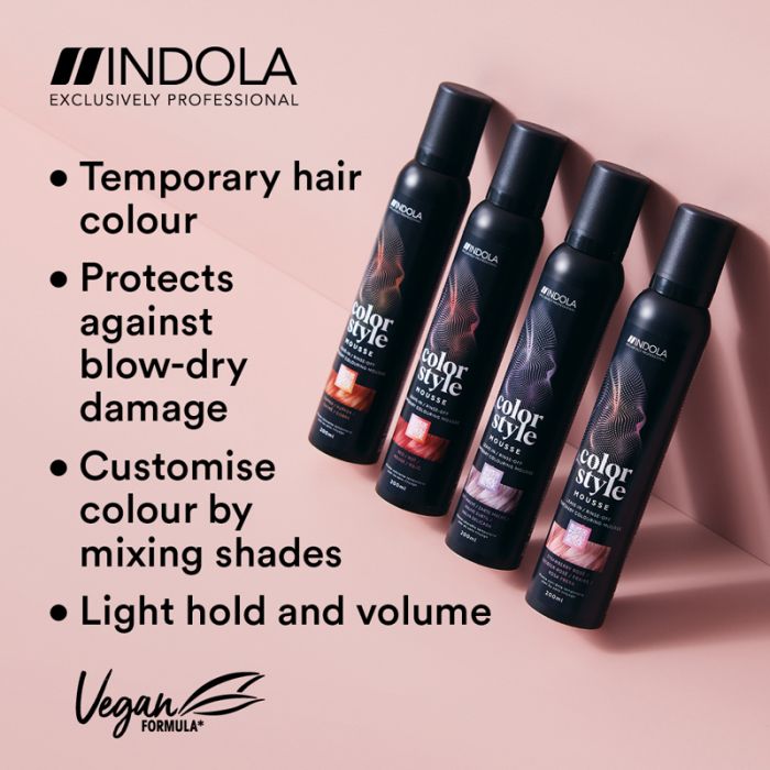 Indola Professional Color Style Mousse 200ml - Silver Lavender