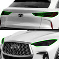 Full Headlight Taillight Precut Smoked PPF Tint Kit Film Overlay Fits Infiniti QX55 2022 - 2024 - Bogar Tech Designs
