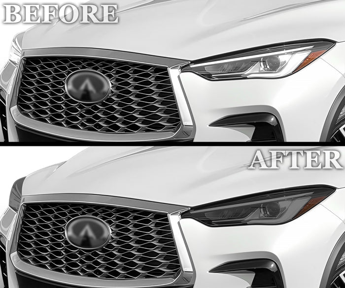 Full Headlight Taillight Precut Smoked PPF Tint Kit Film Overlay Fits Infiniti QX55 2022 - 2024 - Bogar Tech Designs
