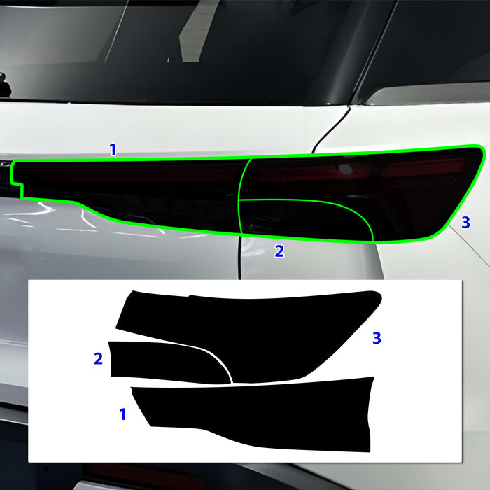 Full Headlight Taillight Precut Smoked PPF Tint Kit Film Overlay Fits Infiniti QX60 2022 - 2024 - Bogar Tech Designs
