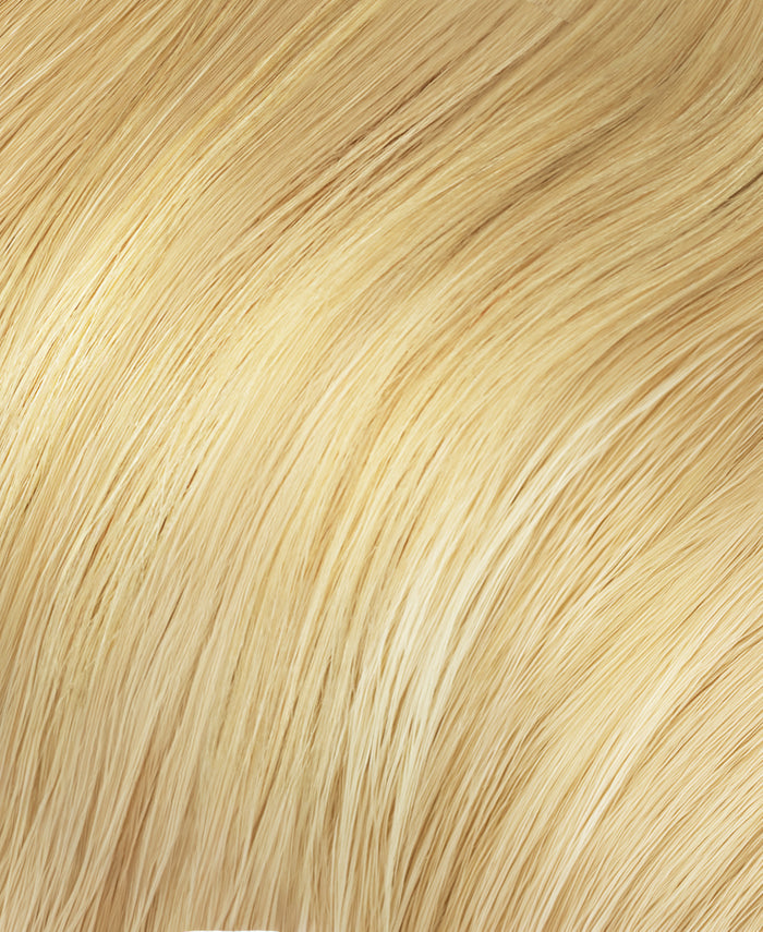 invisible clip-in hair extensions light blonde.