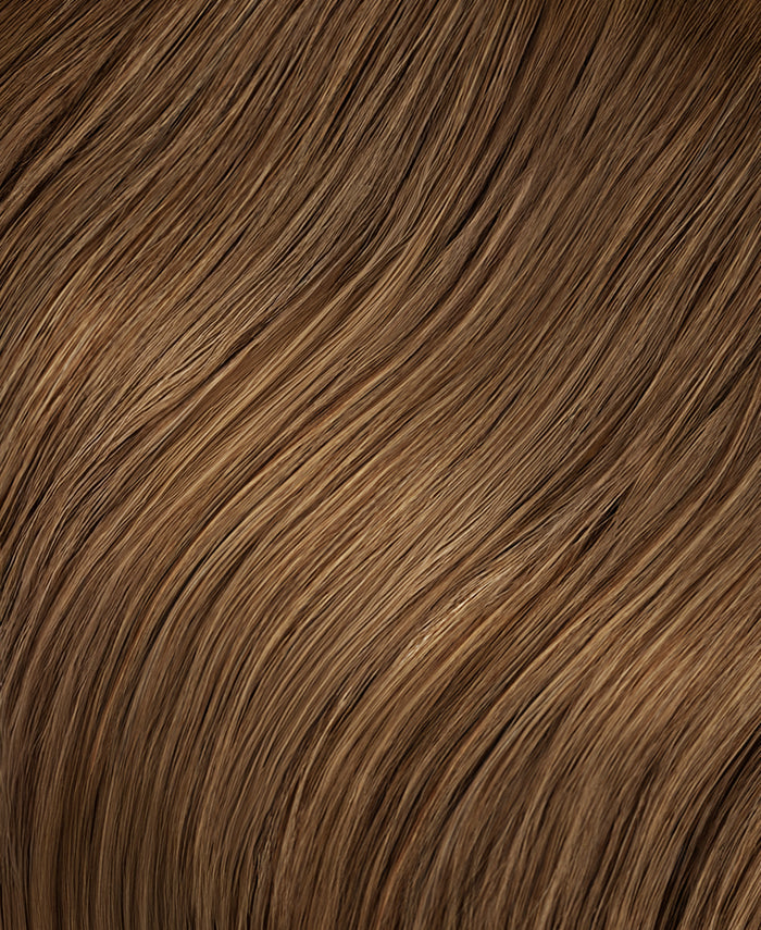 invisible clip-in hair extensions light brown.