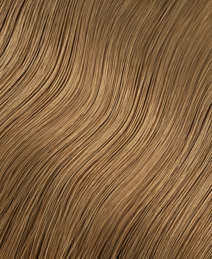 invisible clip-in hair extensions medium blonde.