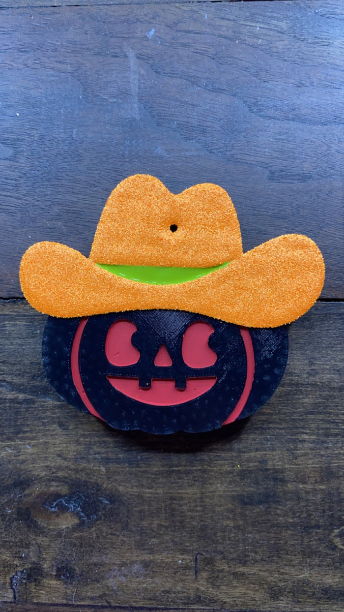 Jack o Lantern Cowboy Freshie