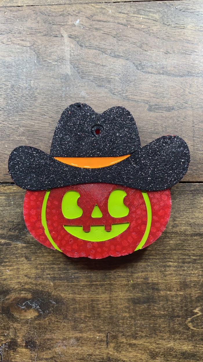 Jack o Lantern Cowboy Freshie