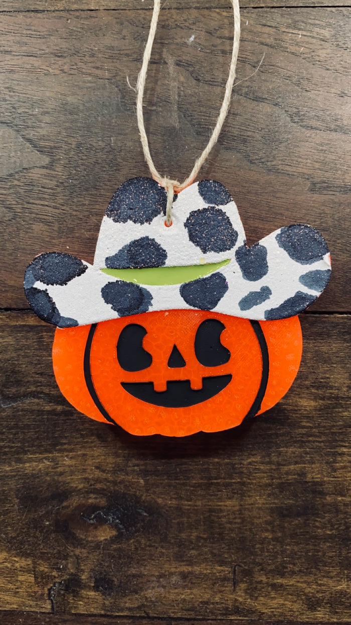 Jack o Lantern Cowboy Freshie