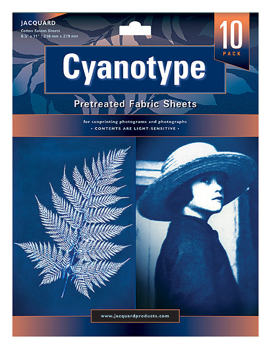 Jacquard Cyanotype Pretreated Fabric Sheets