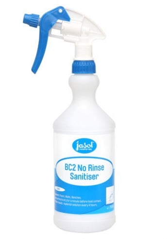 Jasol BC2 Labelled Jet Spray Bottle and Trigger