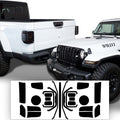 Amber Delete Taillight Precut Smoked PPF Tint Kit Film Overlay Fits Jeep Gladiator 2020 2021 2022 2023 2024 - Bogar Tech Designs