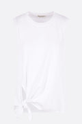 jersey tank top with knot hem